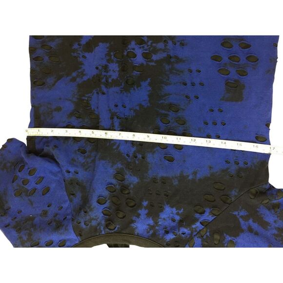 Wonderland By Orange Short Sleeve Tie Back Distressed Mini Dress Women's Small - Picture 4 of 6